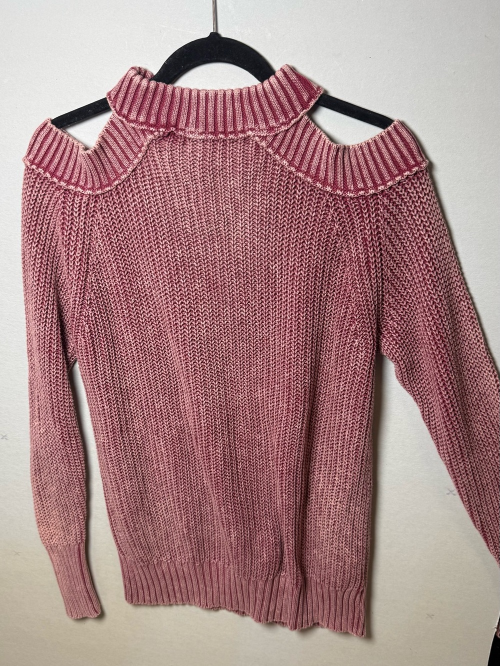 Free People Rose Cold-Shoulder Knit Sweater